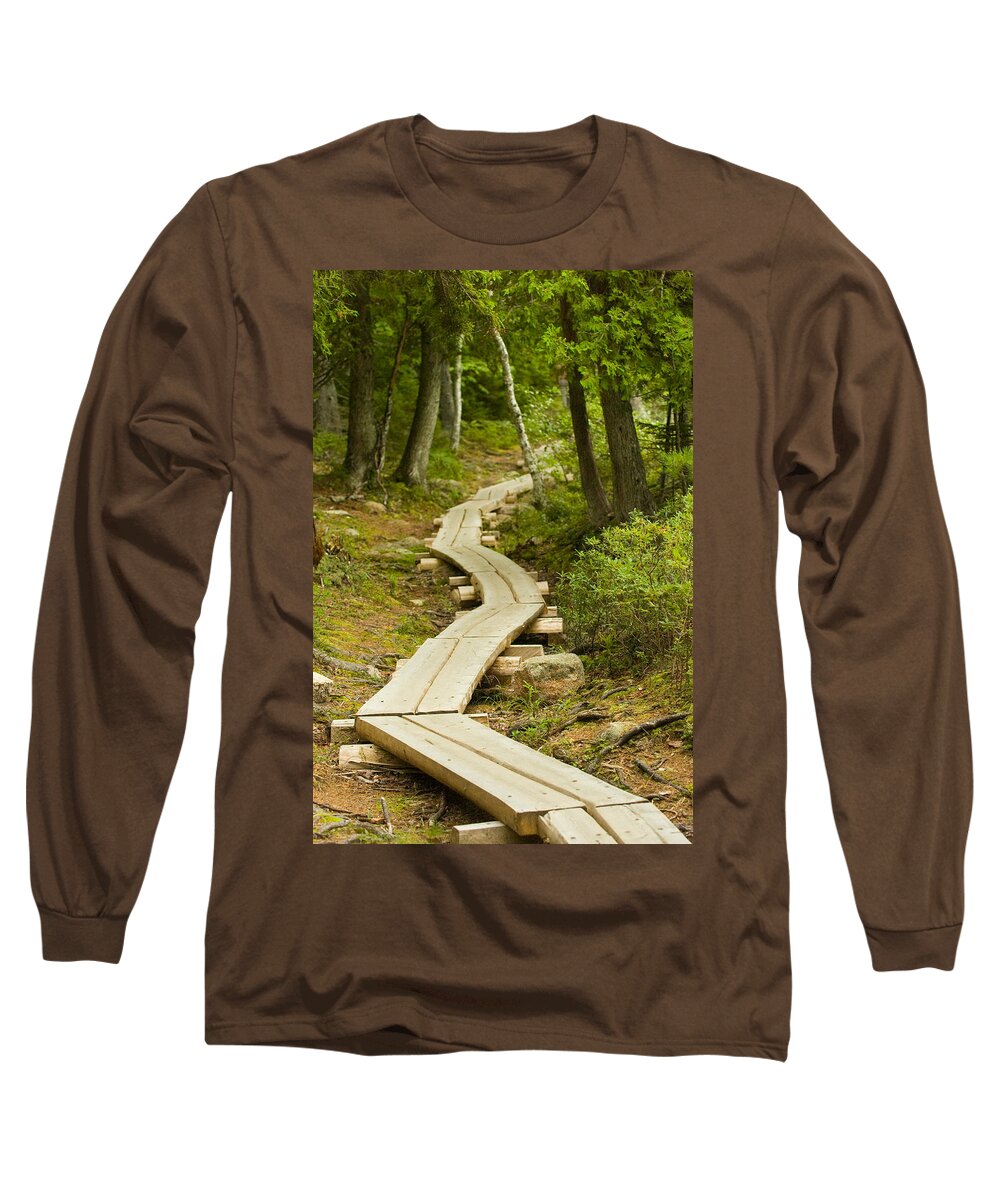 Forest Long Sleeve T-Shirt featuring the photograph Path Into Unknown by Sebastian Musial