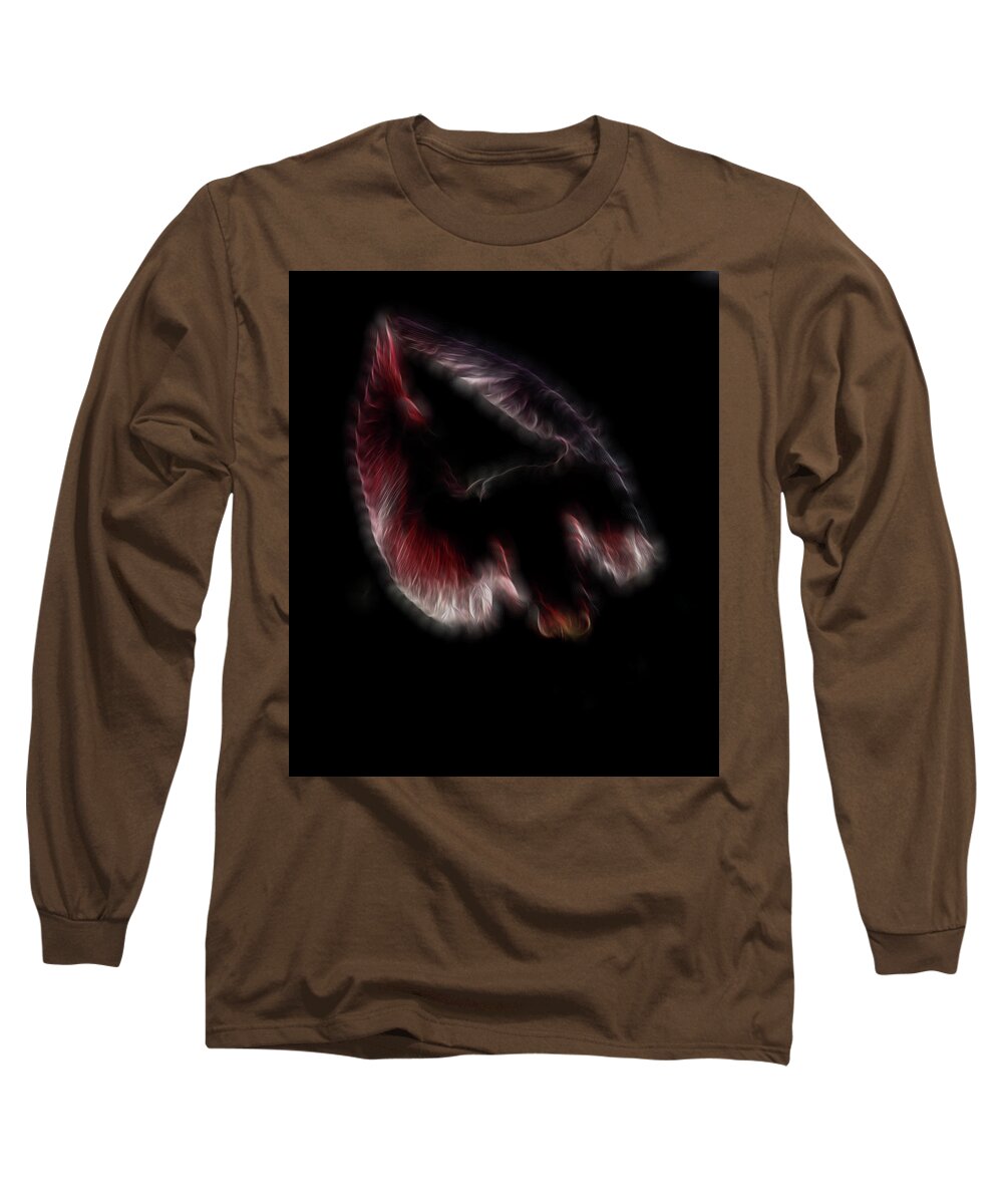 Abstract Long Sleeve T-Shirt featuring the digital art Peace Surpassing by William Horden