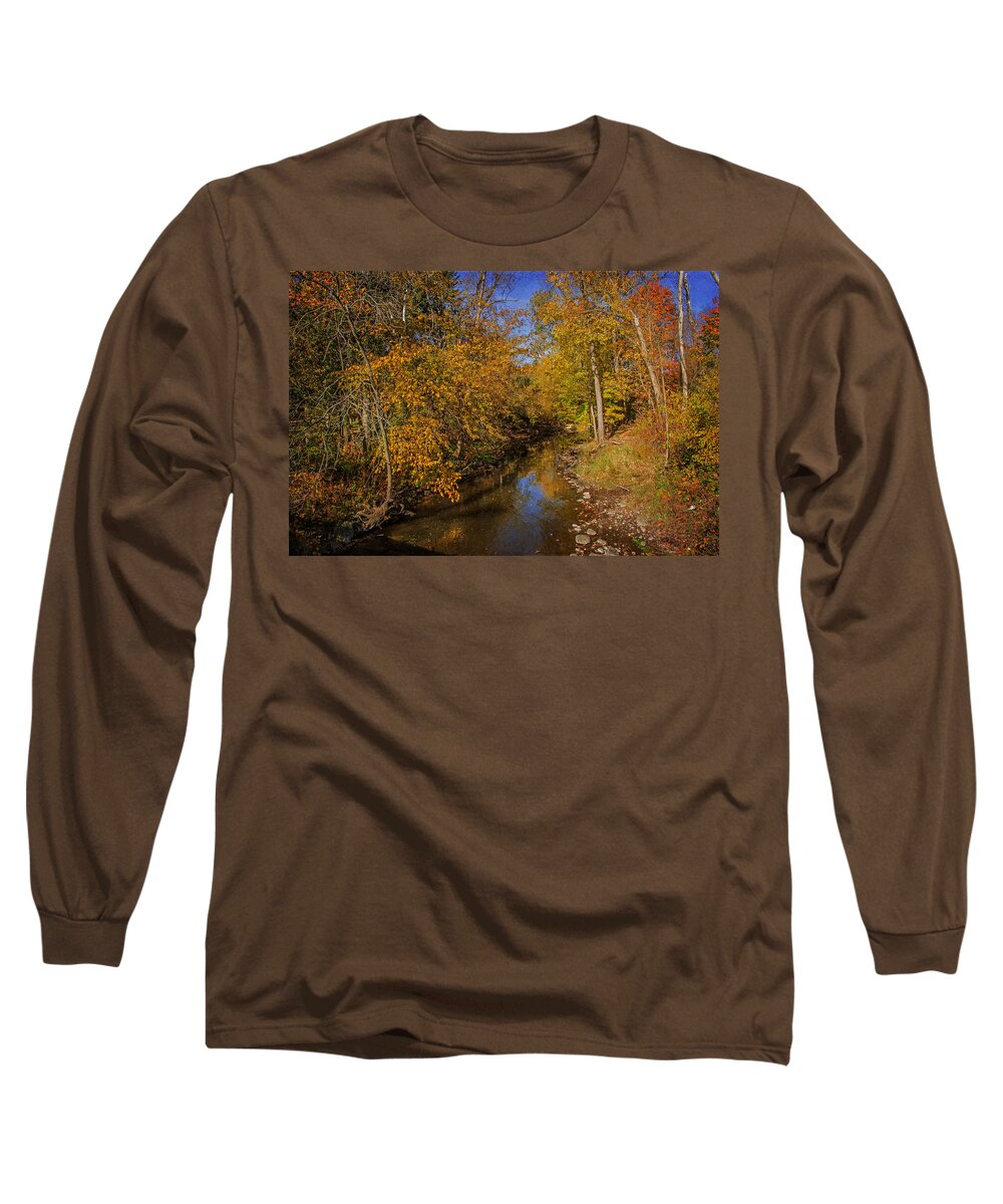Petrifying Springs Park - Autumn Long Sleeve T-Shirt featuring the photograph Petrifying Springs Park - Autumn 1 by Susan McMenamin