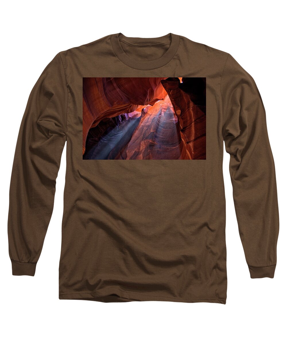 Light Beams Long Sleeve T-Shirt featuring the photograph Radiant Colors by Lucinda Walter