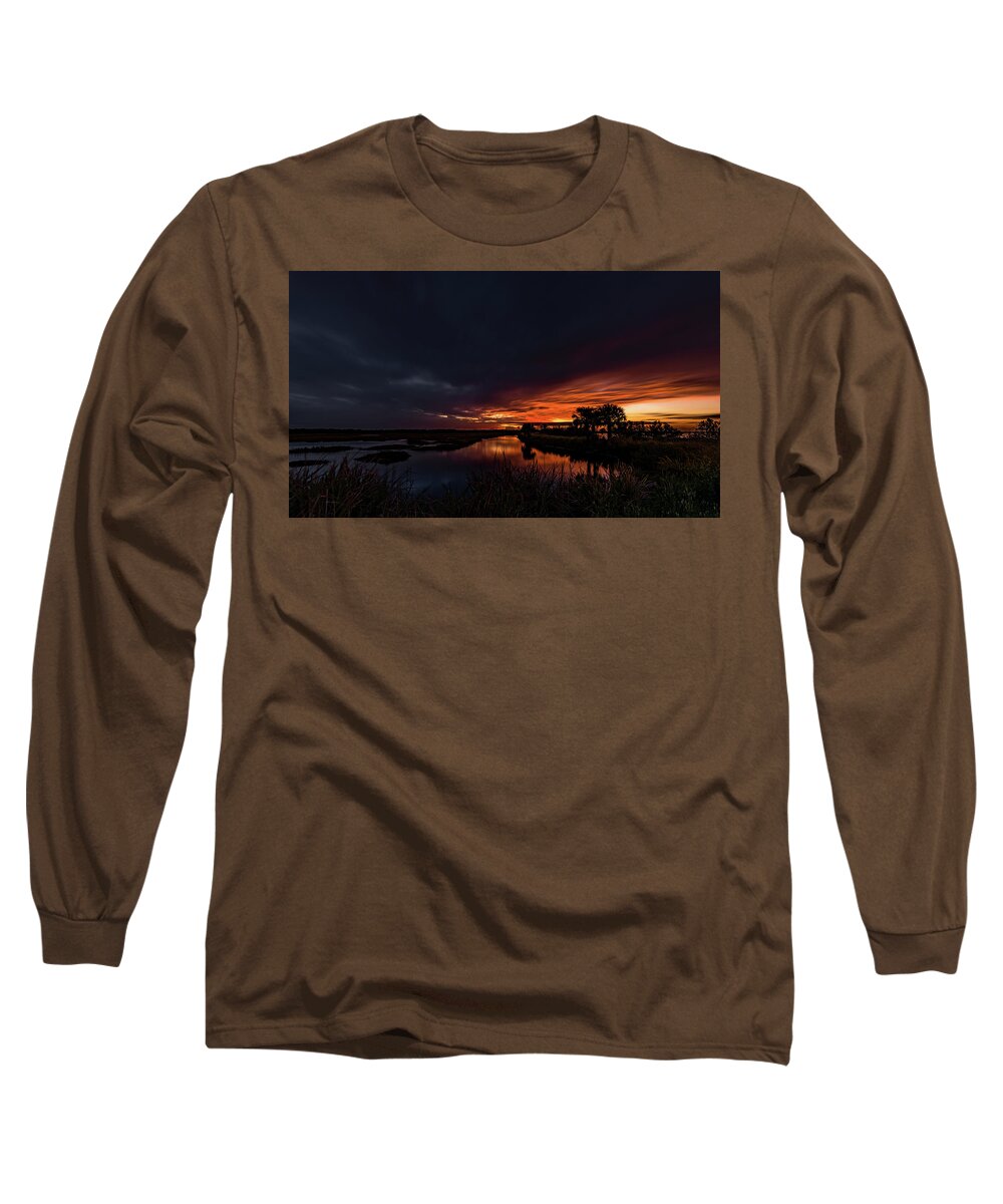 Indian River Long Sleeve T-Shirt featuring the photograph Rain or Shine - by Norman Peay