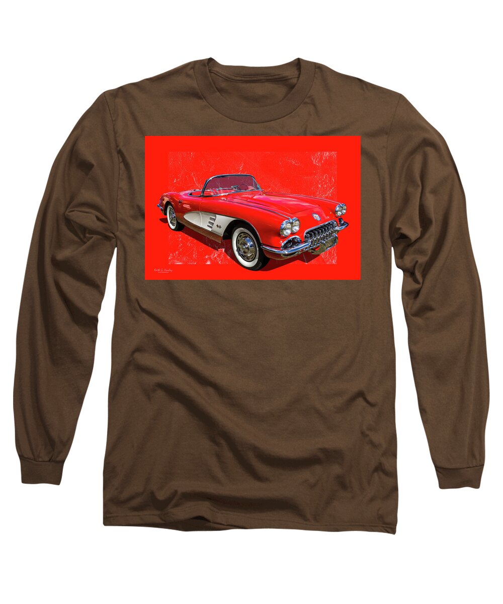 Car Long Sleeve T-Shirt featuring the photograph Red 59 by Keith Hawley