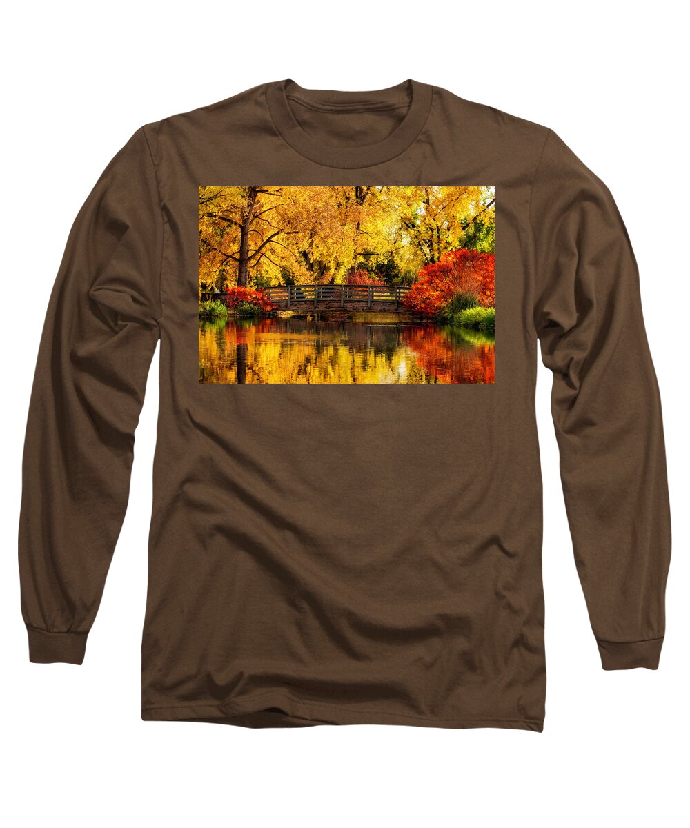 Colorado Long Sleeve T-Shirt featuring the photograph Reflections of Fall by Kristal Kraft