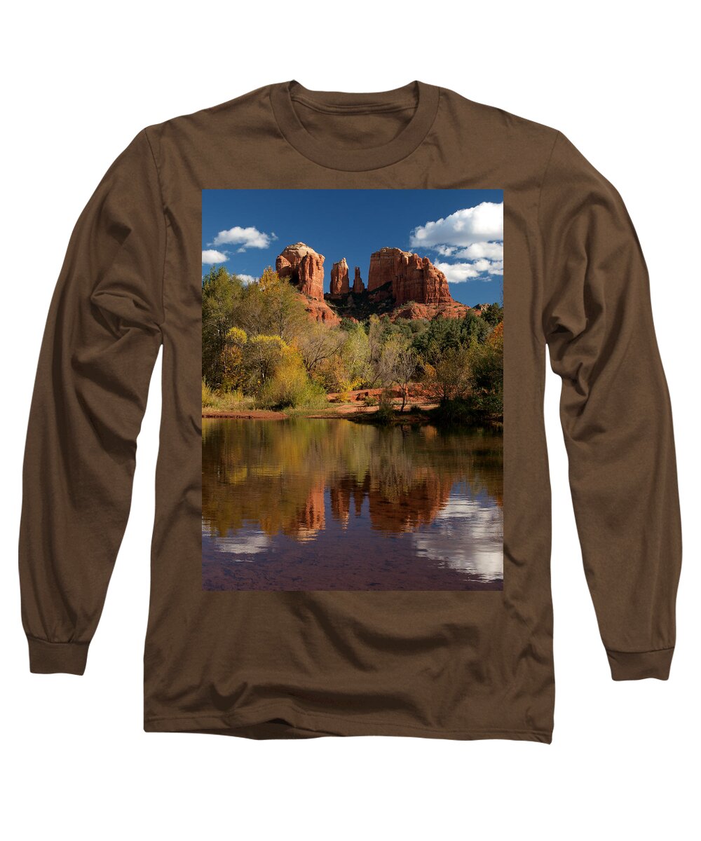 Sedona Long Sleeve T-Shirt featuring the photograph Reflections of Sedona by Joshua House