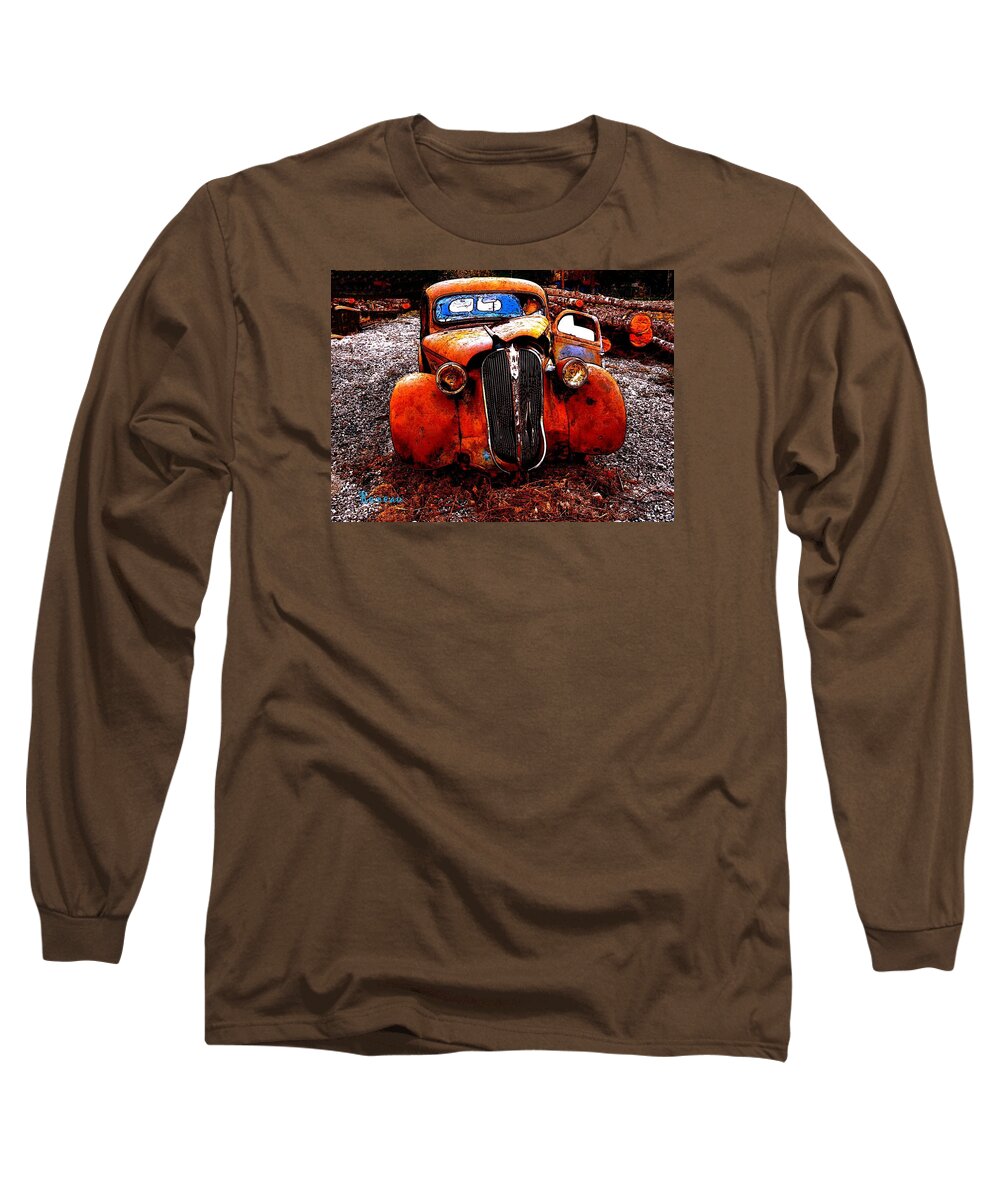 Autos Long Sleeve T-Shirt featuring the photograph Rust in Peace by A L Sadie Reneau