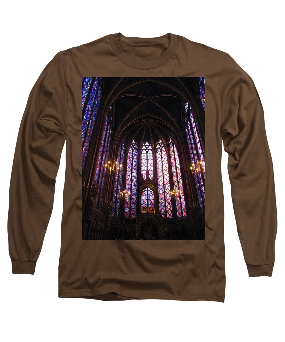 Sainte Chapelle Long Sleeve T-Shirt featuring the photograph Sainte-Chapelle by Christopher J Kirby