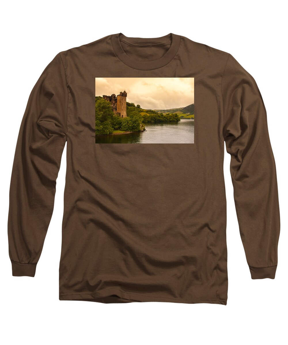 Castle Long Sleeve T-Shirt featuring the photograph Scottish Castle by Kathleen McGinley