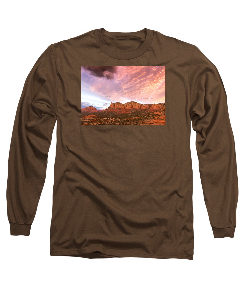 Sedona Long Sleeve T-Shirt featuring the photograph Sedona Sunset 1 by Zach Brown