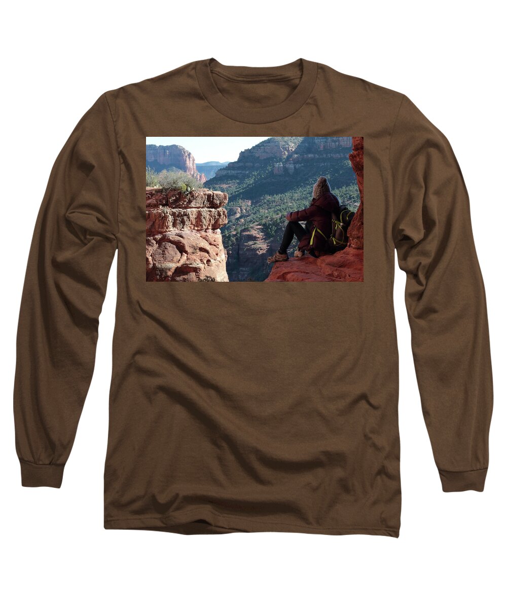 Cathedral Long Sleeve T-Shirt featuring the photograph Sedona Views by David Diaz