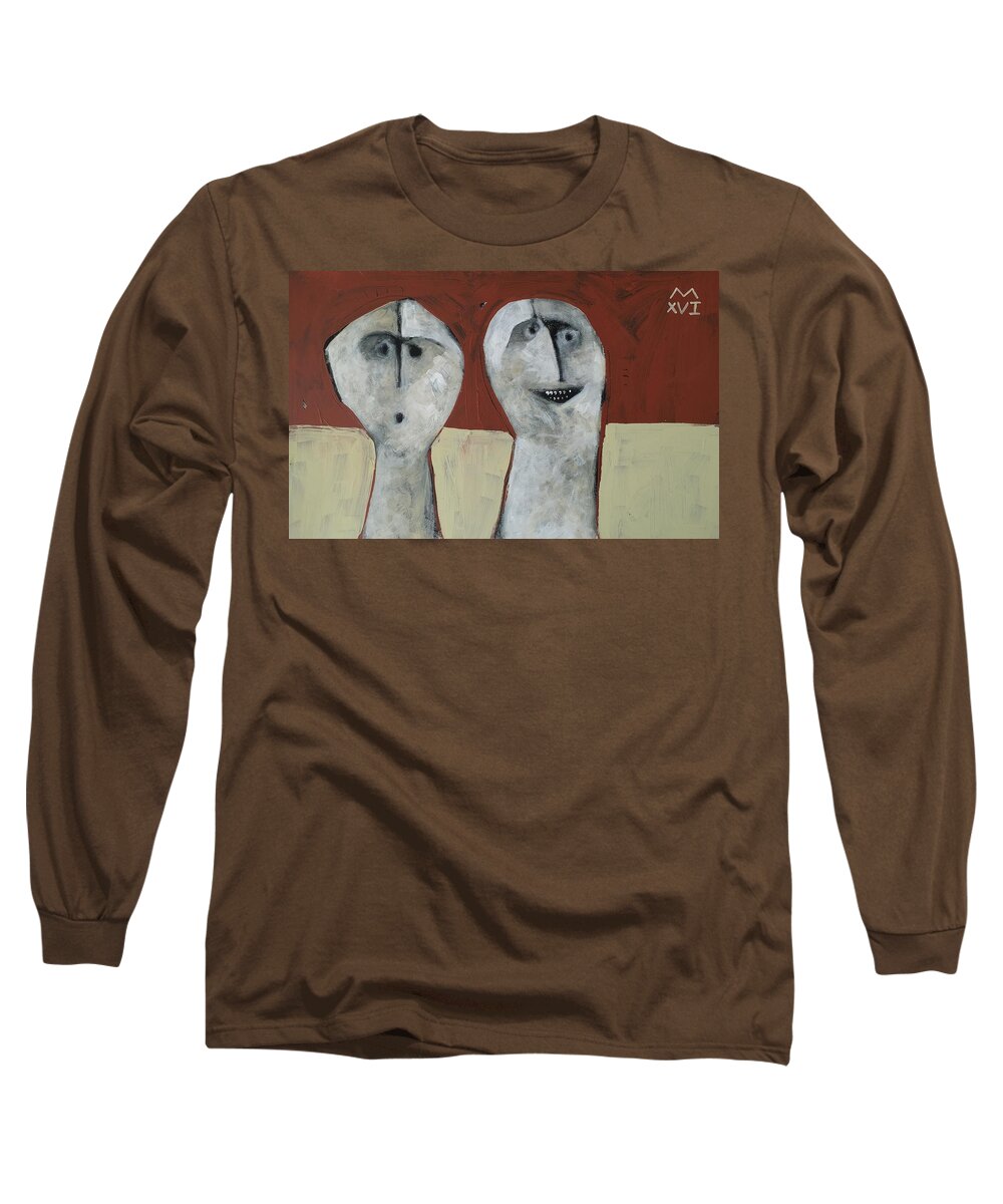 Abstract Long Sleeve T-Shirt featuring the photograph SERMONES No. 2 by Mark M Mellon
