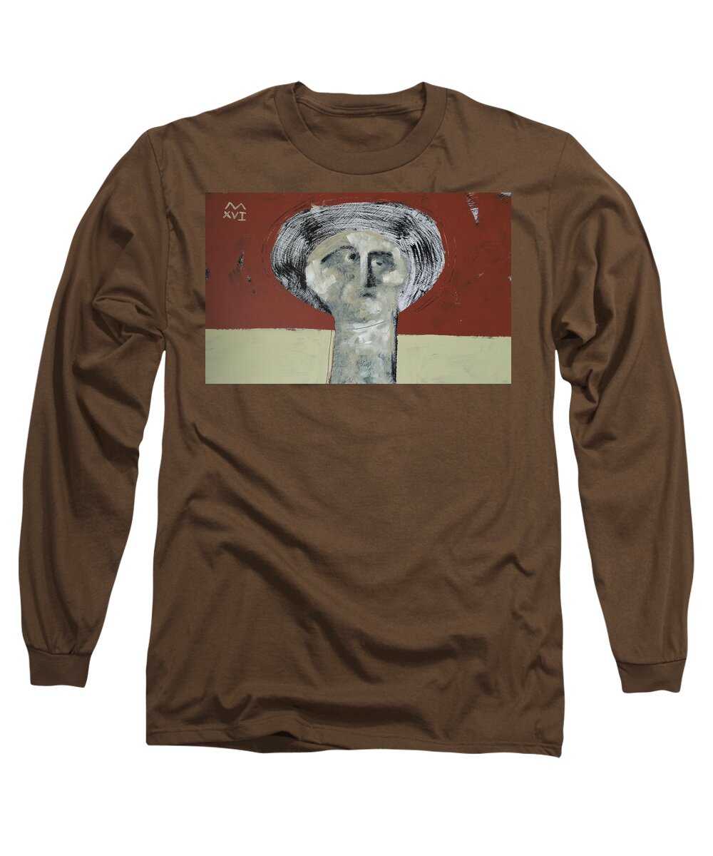  Abstract Long Sleeve T-Shirt featuring the painting SERMONES No 4 by Mark M Mellon