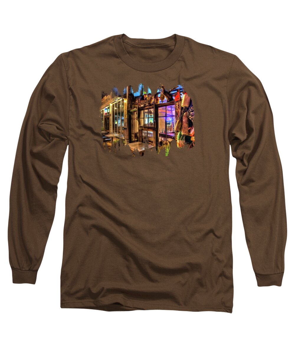 Newport Oregon Long Sleeve T-Shirt featuring the photograph Seven Days At Ginos by Thom Zehrfeld