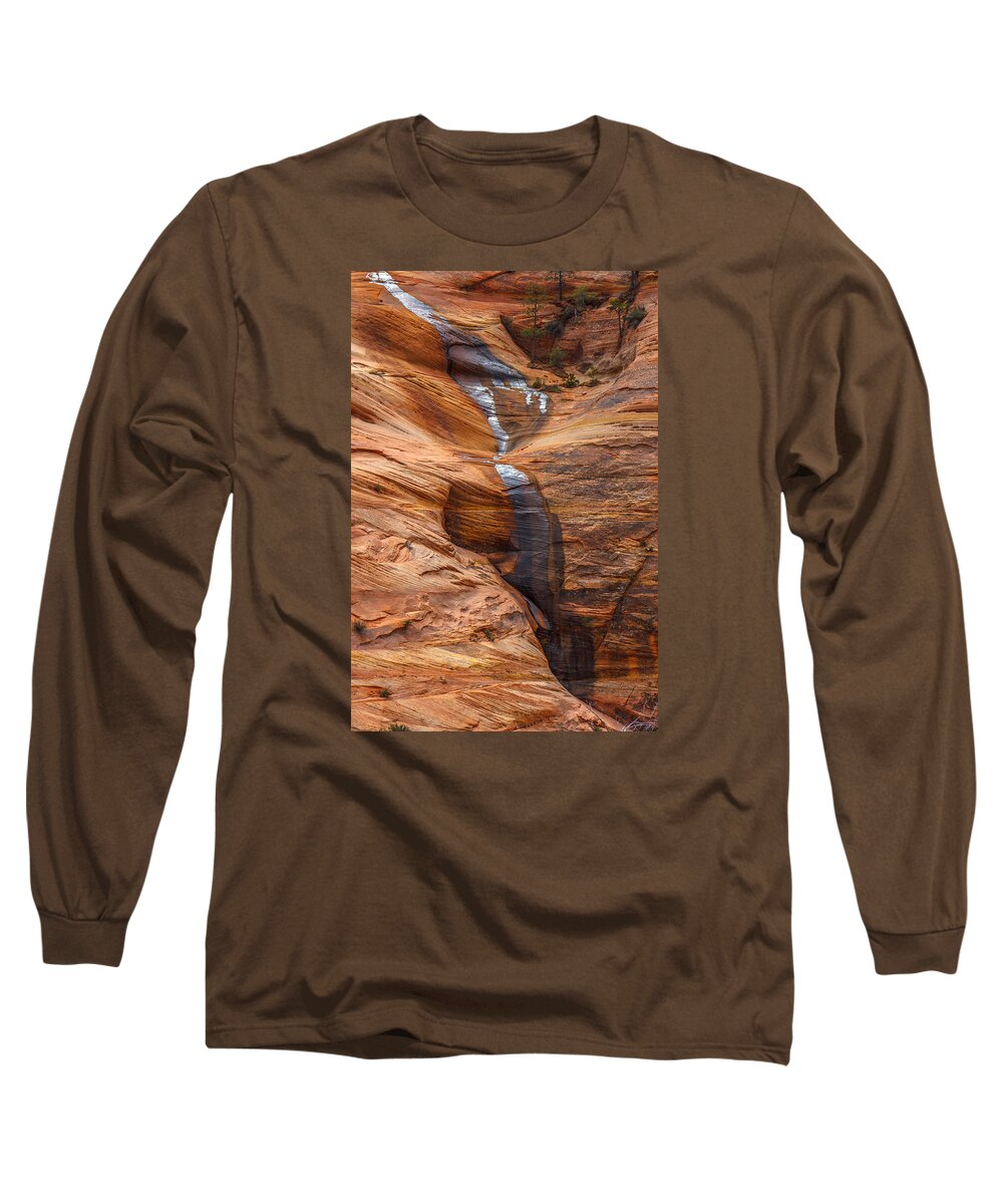 Landscape Long Sleeve T-Shirt featuring the photograph Sheen by Laura Roberts