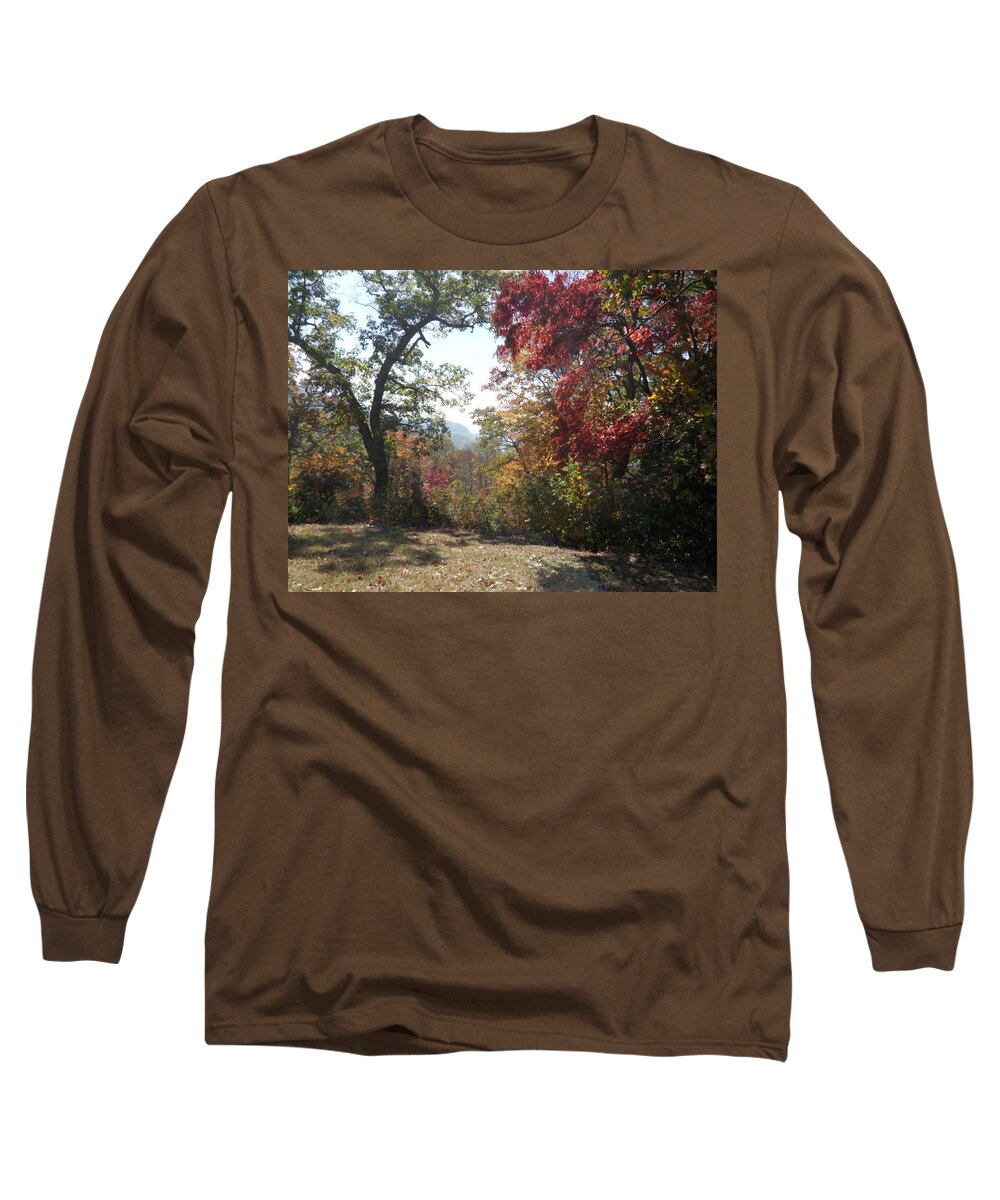 Smoky Mountains Long Sleeve T-Shirt featuring the photograph Smokies 12 North Carolina by Val Oconnor