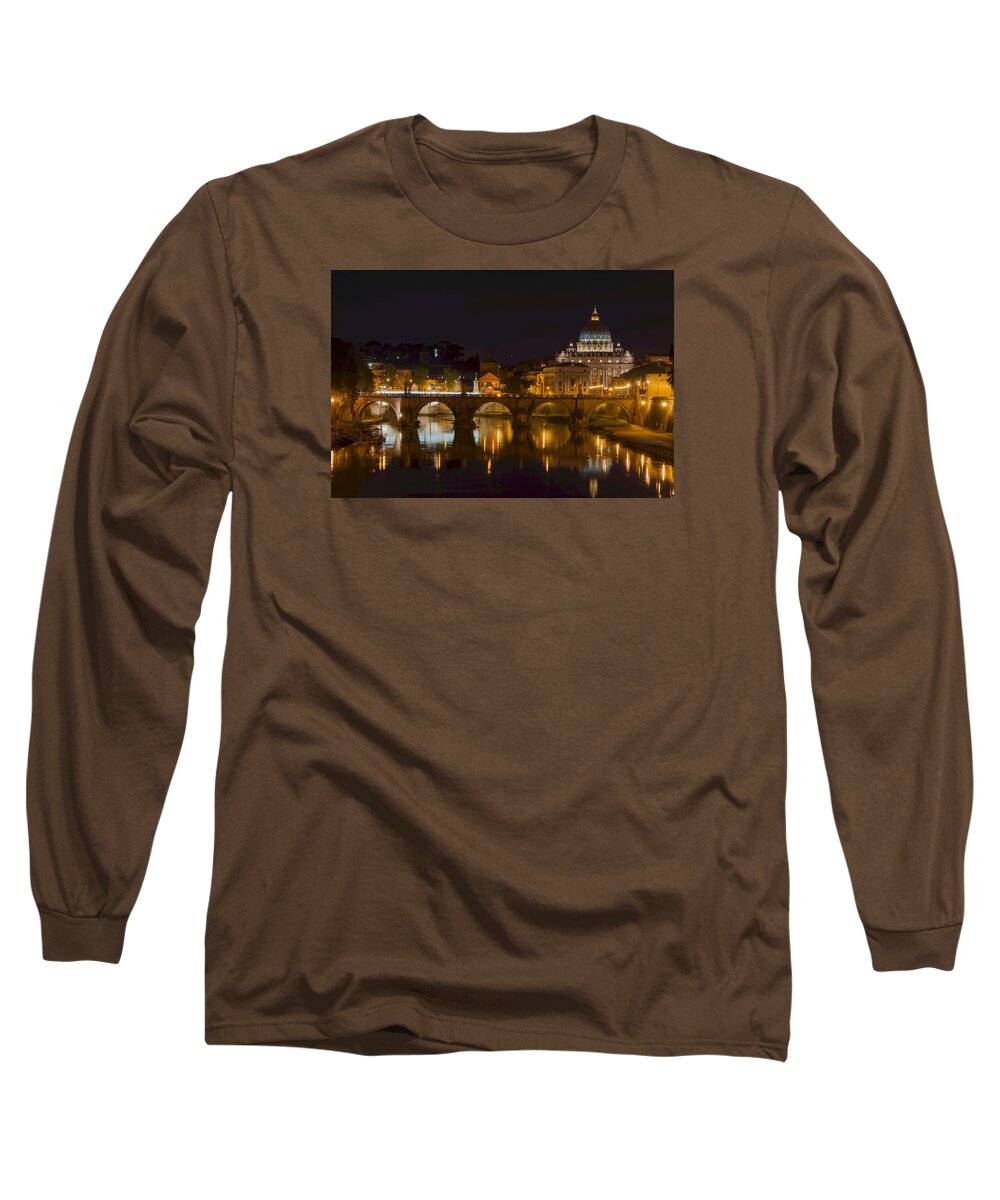 Andrew D Long Sleeve T-Shirt featuring the photograph St. Peter's Basilica-655 by Alex Ursache