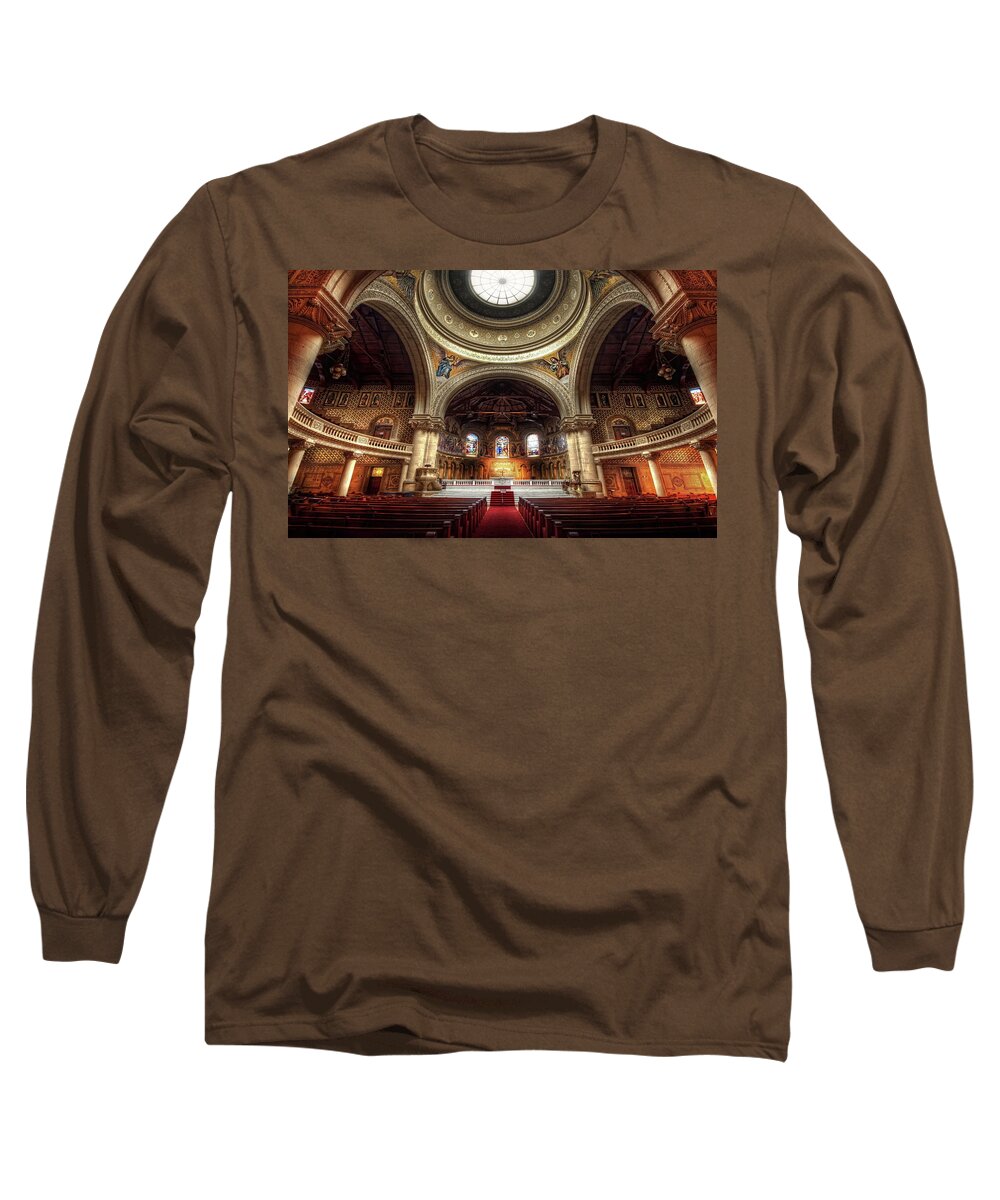 Stanford Memorial Church Long Sleeve T-Shirt featuring the photograph Stanford Memorial Church by Jackie Russo