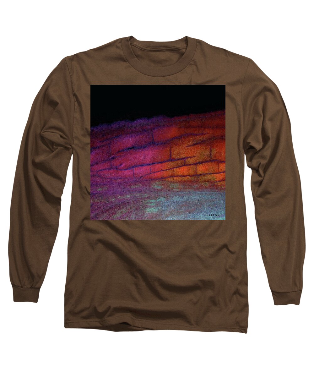 Abstract Long Sleeve T-Shirt featuring the digital art Steady Wisdom by Richard Laeton