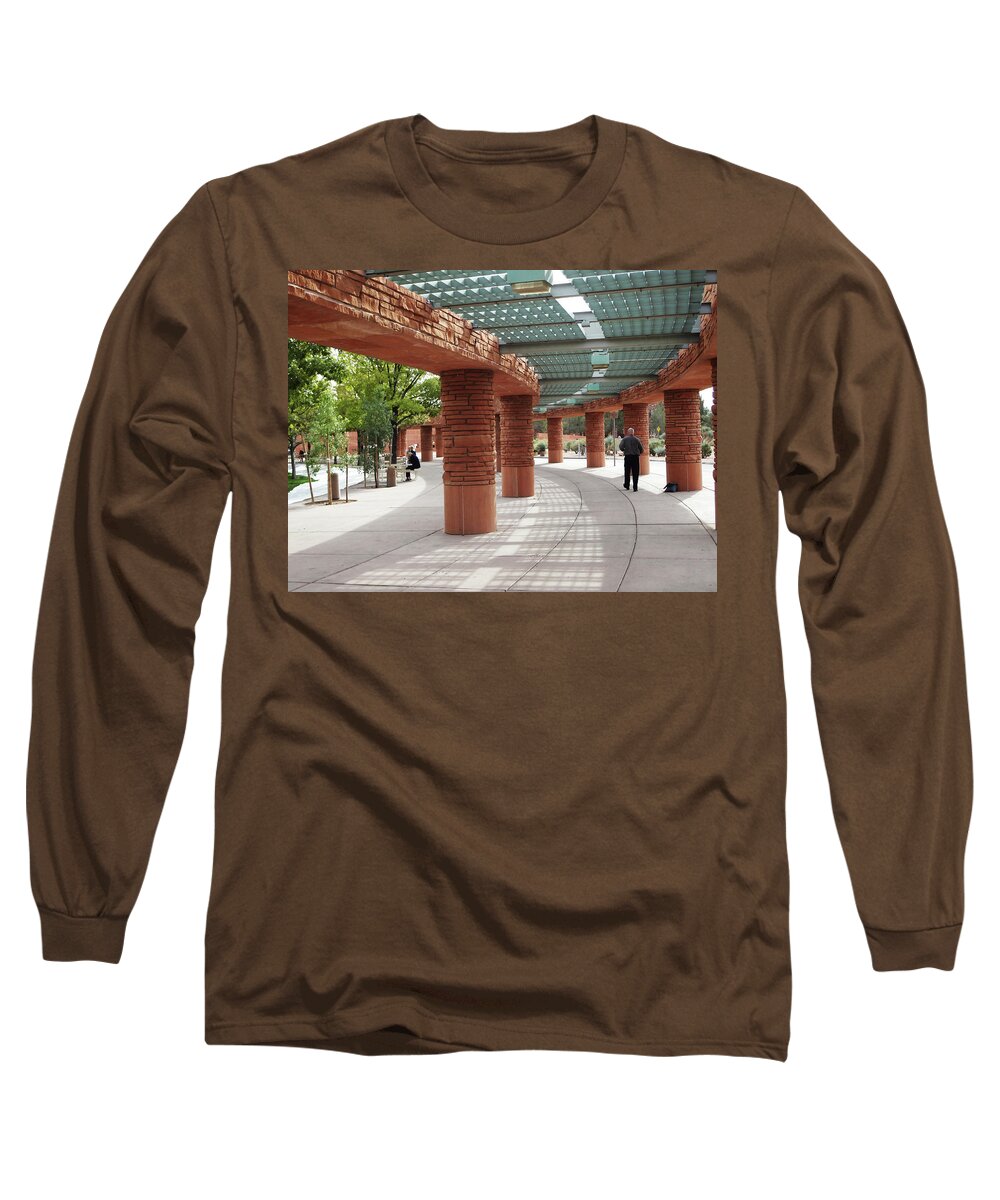 Walking Long Sleeve T-Shirt featuring the photograph Strolling in the Shade by Bruce IORIO