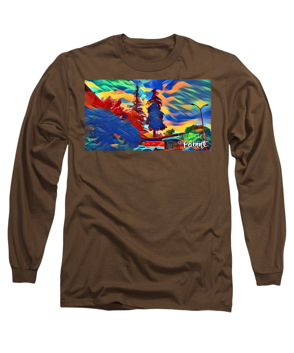 Digital Long Sleeve T-Shirt featuring the photograph Technicolor sky by Steven Wills