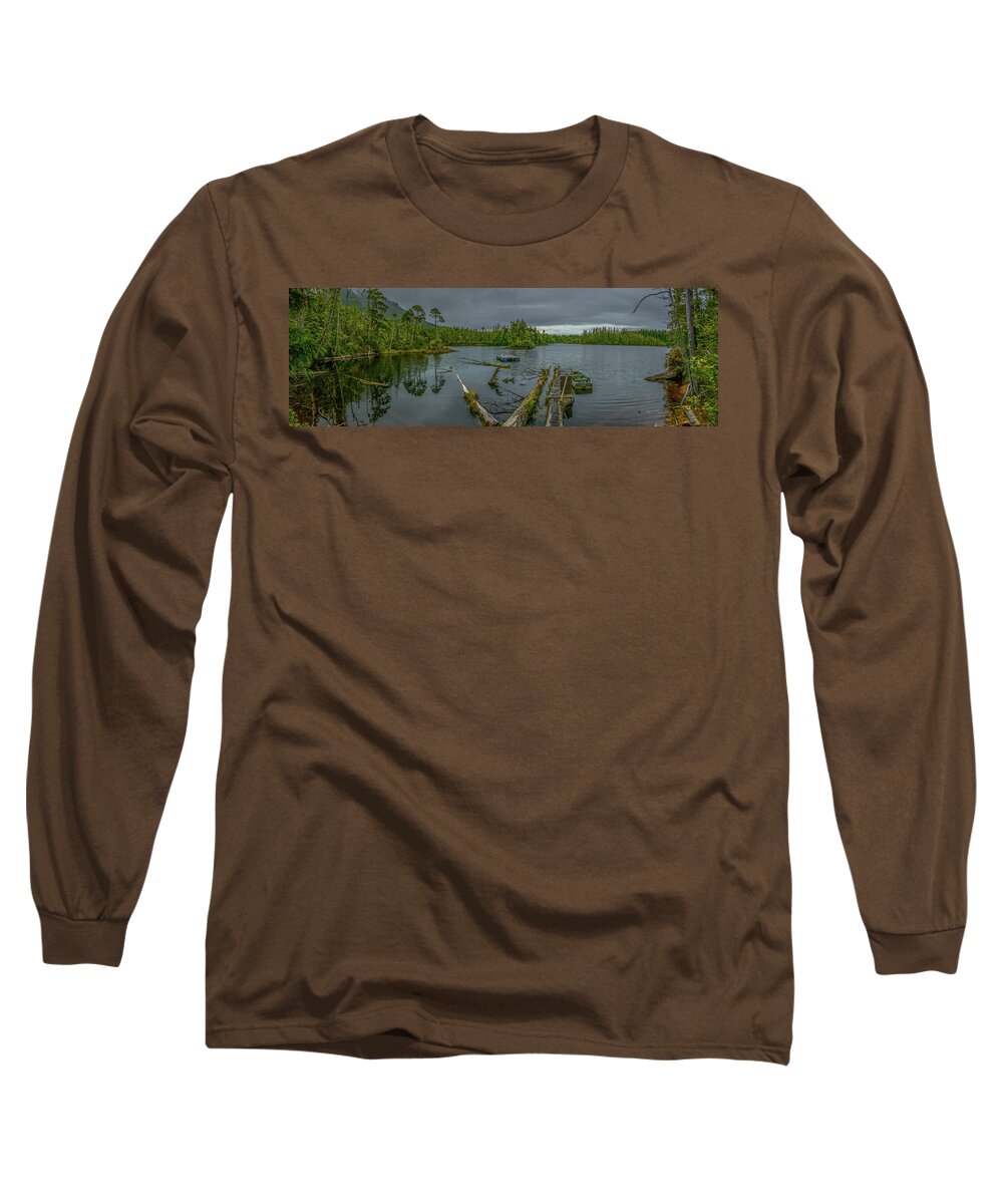 Landscape Long Sleeve T-Shirt featuring the photograph The Lake by Jason Brooks