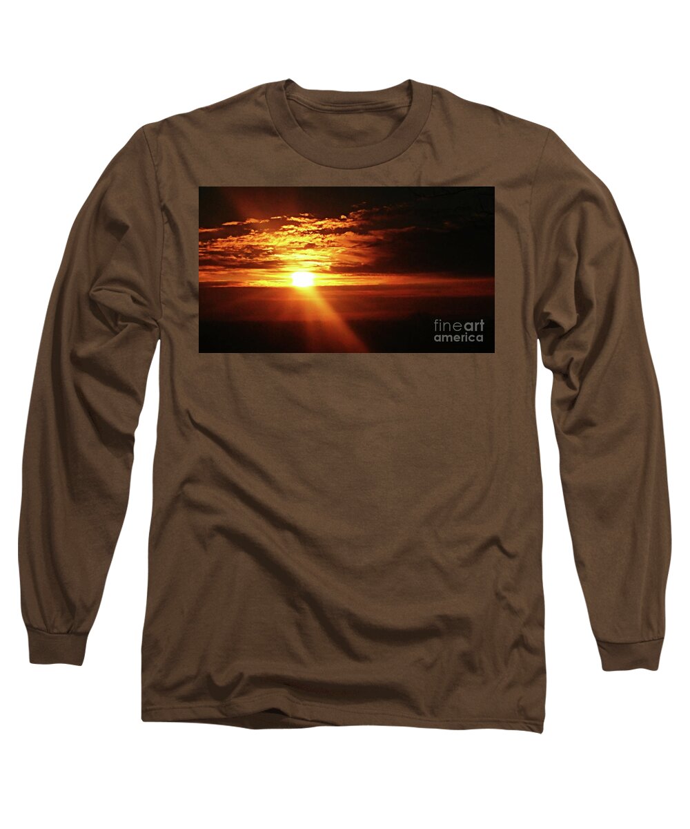 Iowa Sunrise Long Sleeve T-Shirt featuring the photograph The Promise by J L Zarek