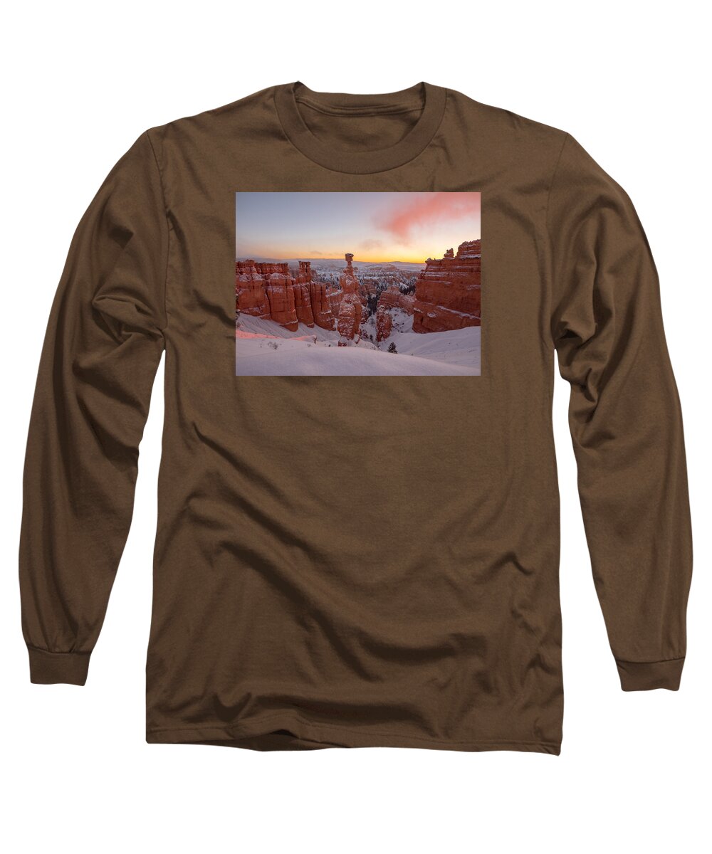 Thor's Hammer Long Sleeve T-Shirt featuring the photograph Thor's Glow by Emily Dickey