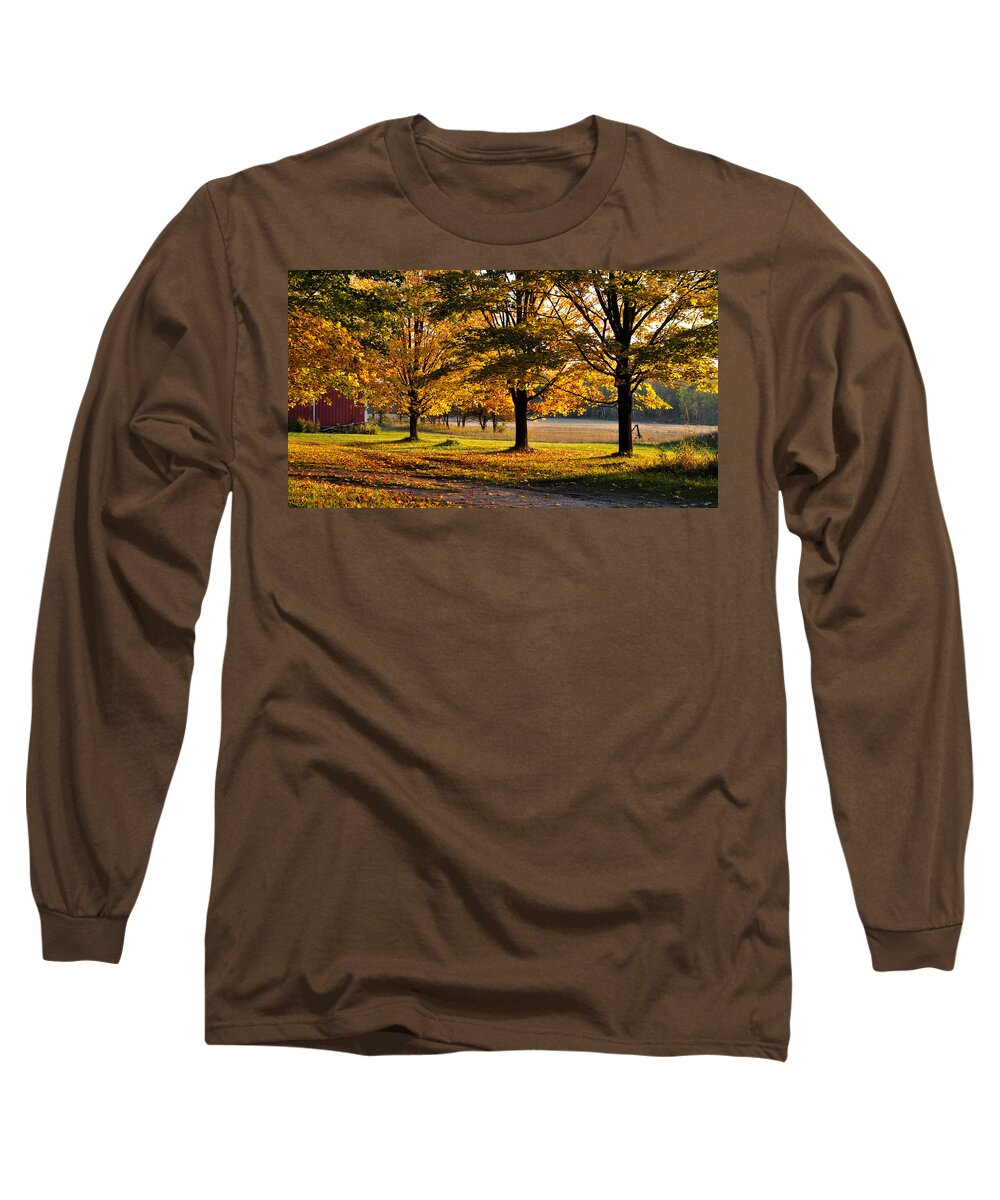 Fall Long Sleeve T-Shirt featuring the photograph Three sisters by Tim Nyberg