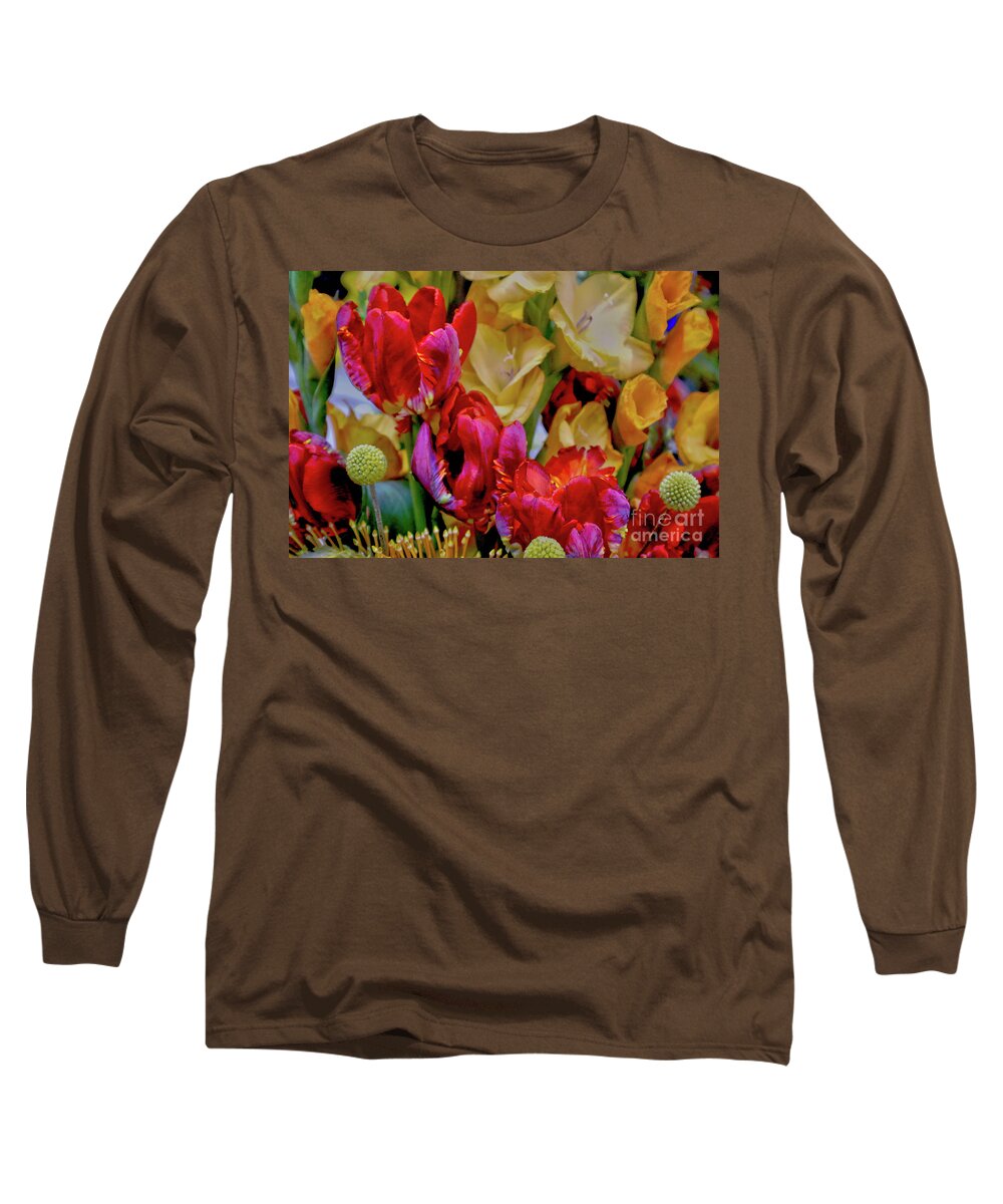 Tulip Long Sleeve T-Shirt featuring the photograph Tulip Bouquet by Sandy Moulder
