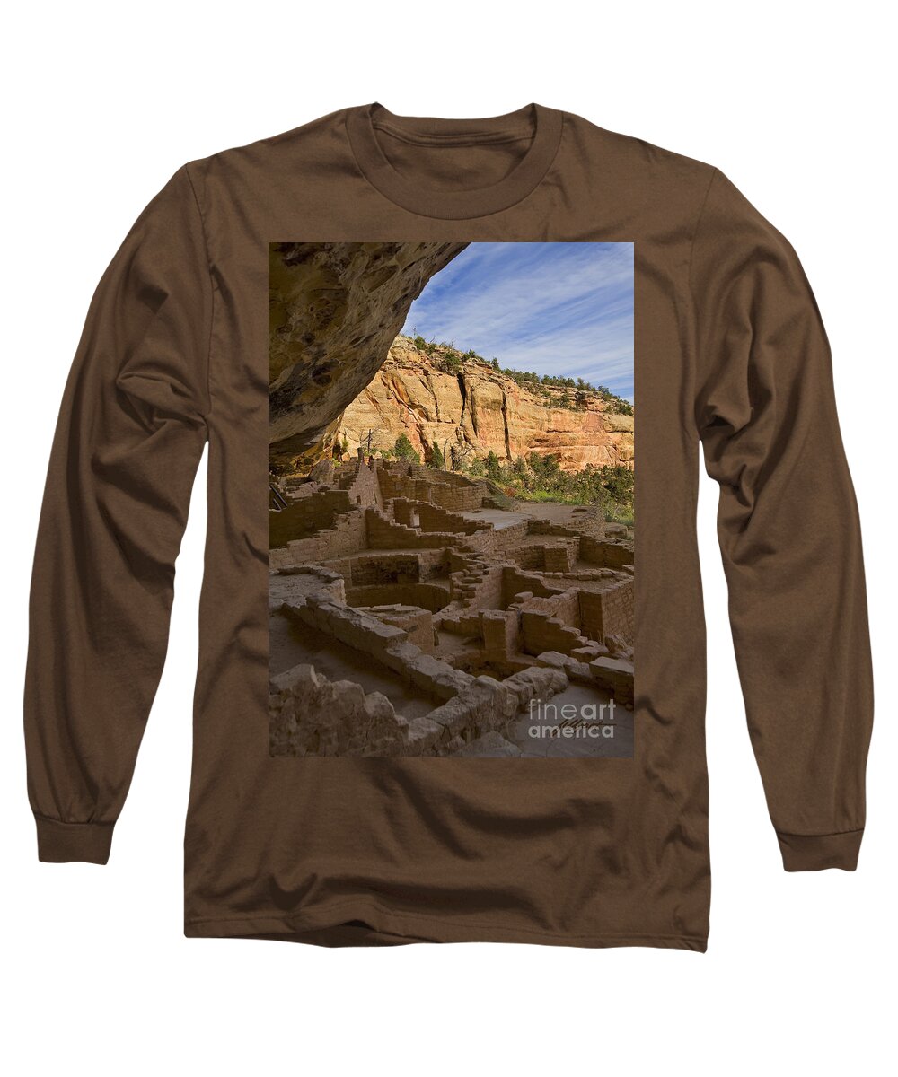 Mesa Verde National Park Long Sleeve T-Shirt featuring the photograph View from inside by Bon and Jim Fillpot
