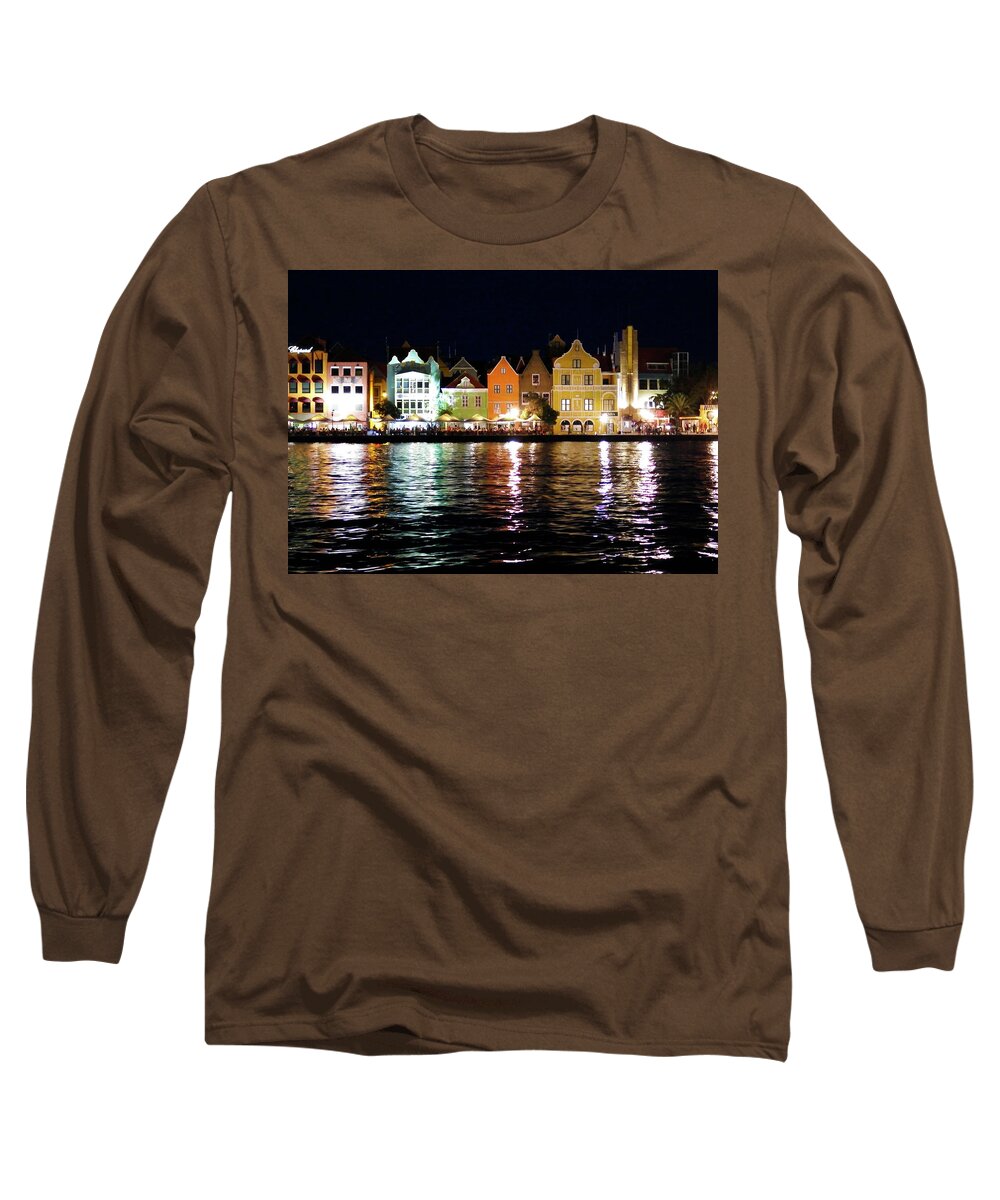 Willemstad Long Sleeve T-Shirt featuring the photograph Willemstad, Island of Curacoa by Kurt Van Wagner