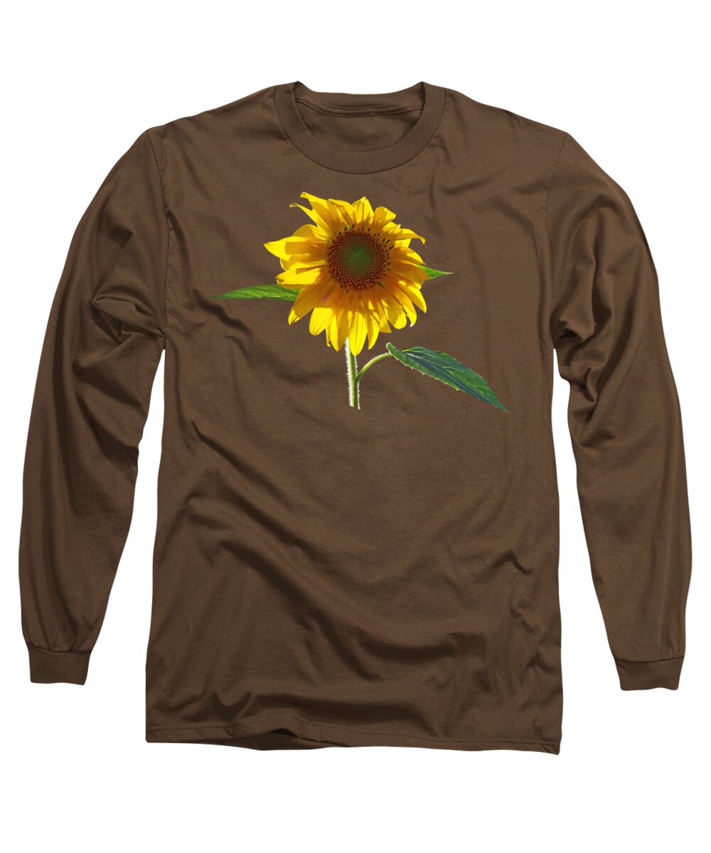 Sunflower Long Sleeve T-Shirt featuring the photograph Worshipping the Sun by Susan Savad