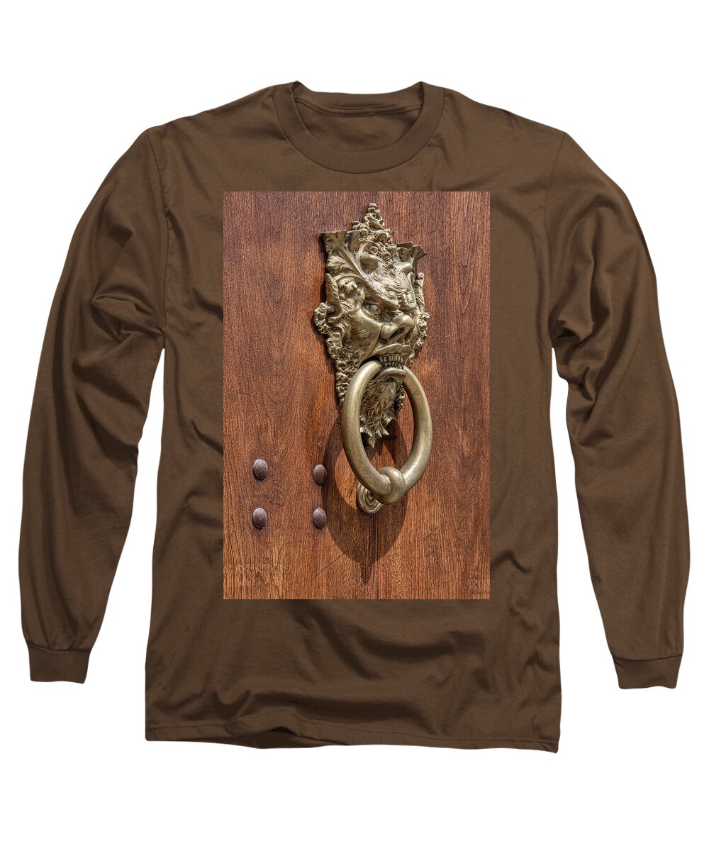 Devil Long Sleeve T-Shirt featuring the photograph Angry Devil of Venice by David Letts