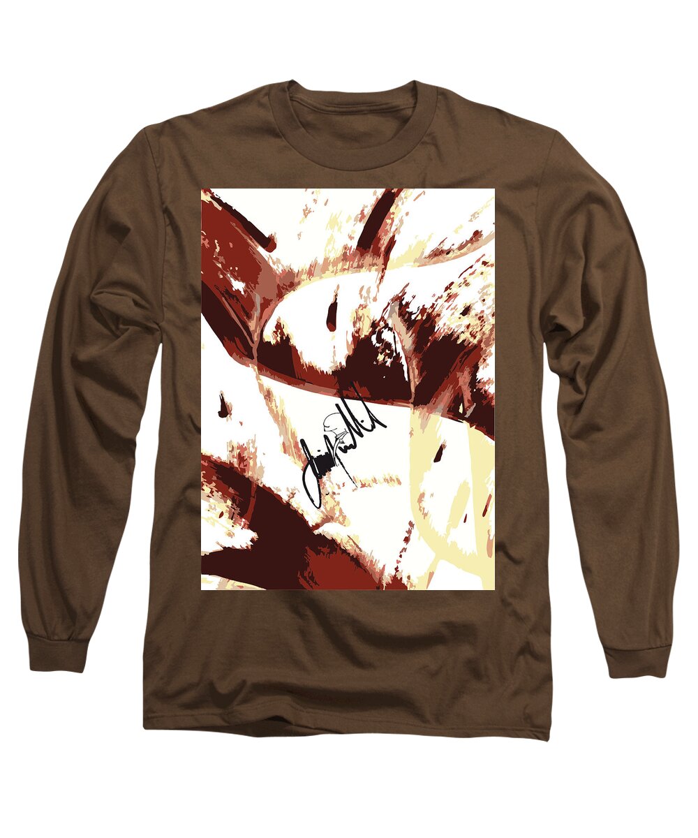  Long Sleeve T-Shirt featuring the digital art Drips by Jimmy Williams