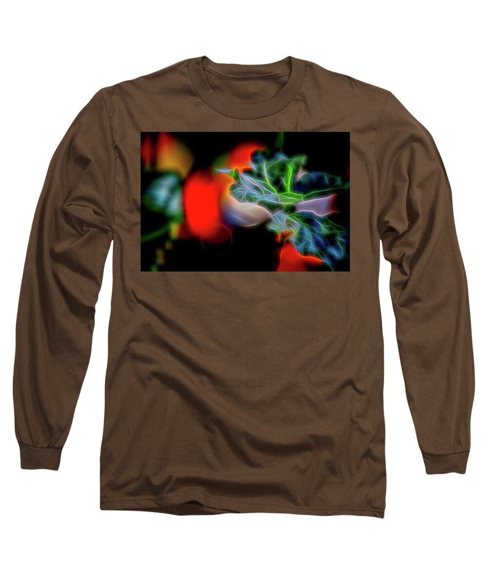 Hawaii Long Sleeve T-Shirt featuring the photograph Electric Leaves by G Lamar Yancy