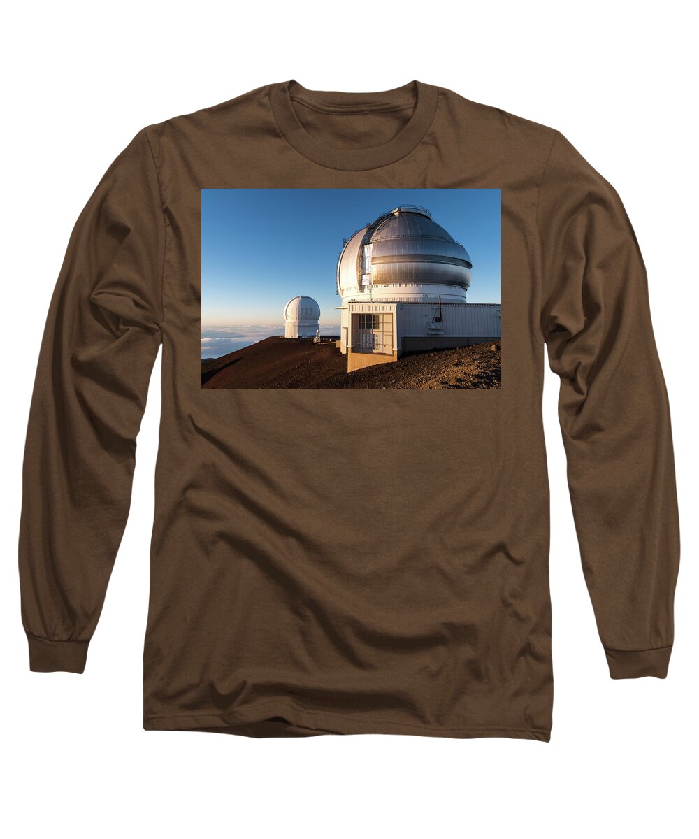 Telescope Long Sleeve T-Shirt featuring the photograph Gemini Observatory by William Dickman