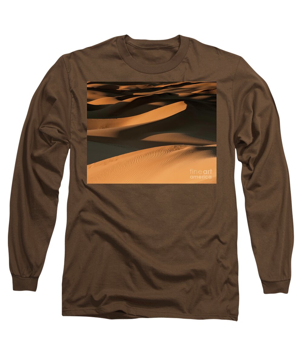 Desert Long Sleeve T-Shirt featuring the photograph Golden Dunes by Jennifer Magallon
