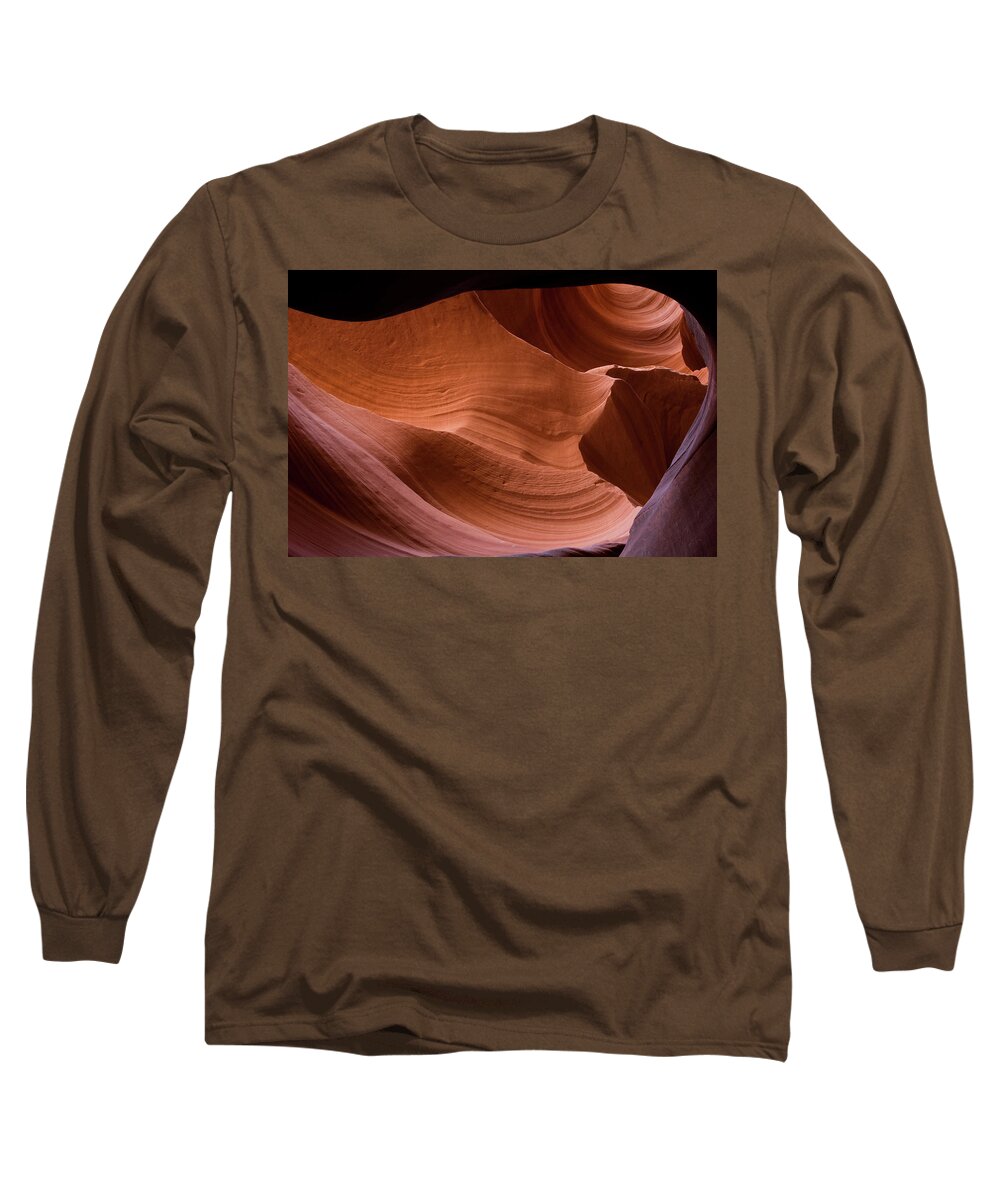 Arizona Long Sleeve T-Shirt featuring the photograph Lower Antelope Canyon 1 by Lynda Fowler