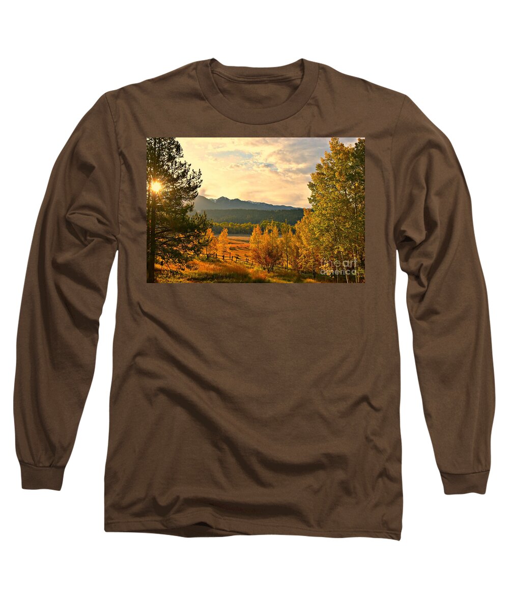 Fall Colors Long Sleeve T-Shirt featuring the photograph Morning Light by Dorrene BrownButterfield