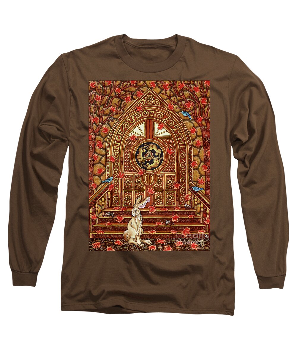 Hare Long Sleeve T-Shirt featuring the painting Once Upon A Time by Amy E Fraser