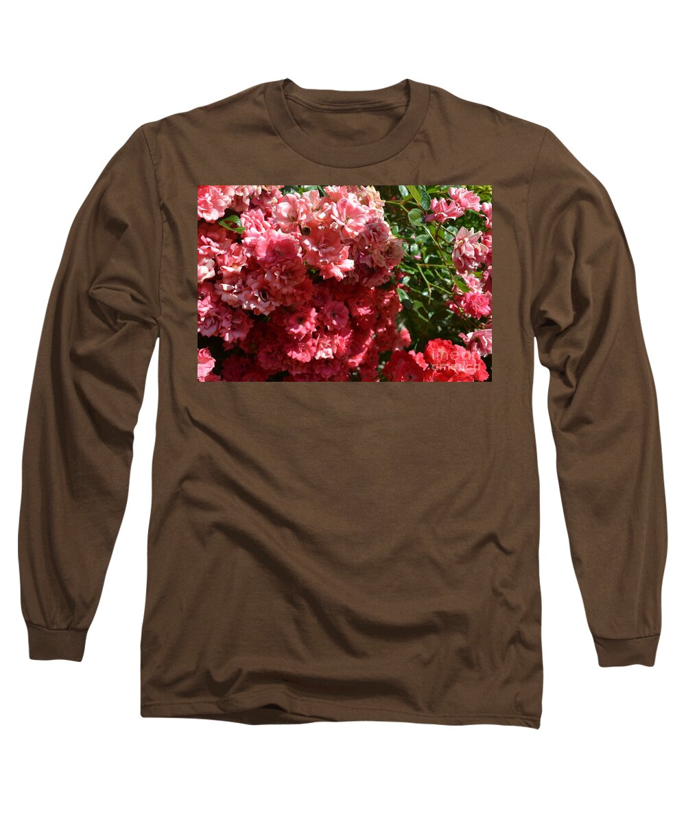 Roses Are Blooming Everywhere Long Sleeve T-Shirt featuring the photograph Roses Are Blooming Everywhere by Barbra Telfer