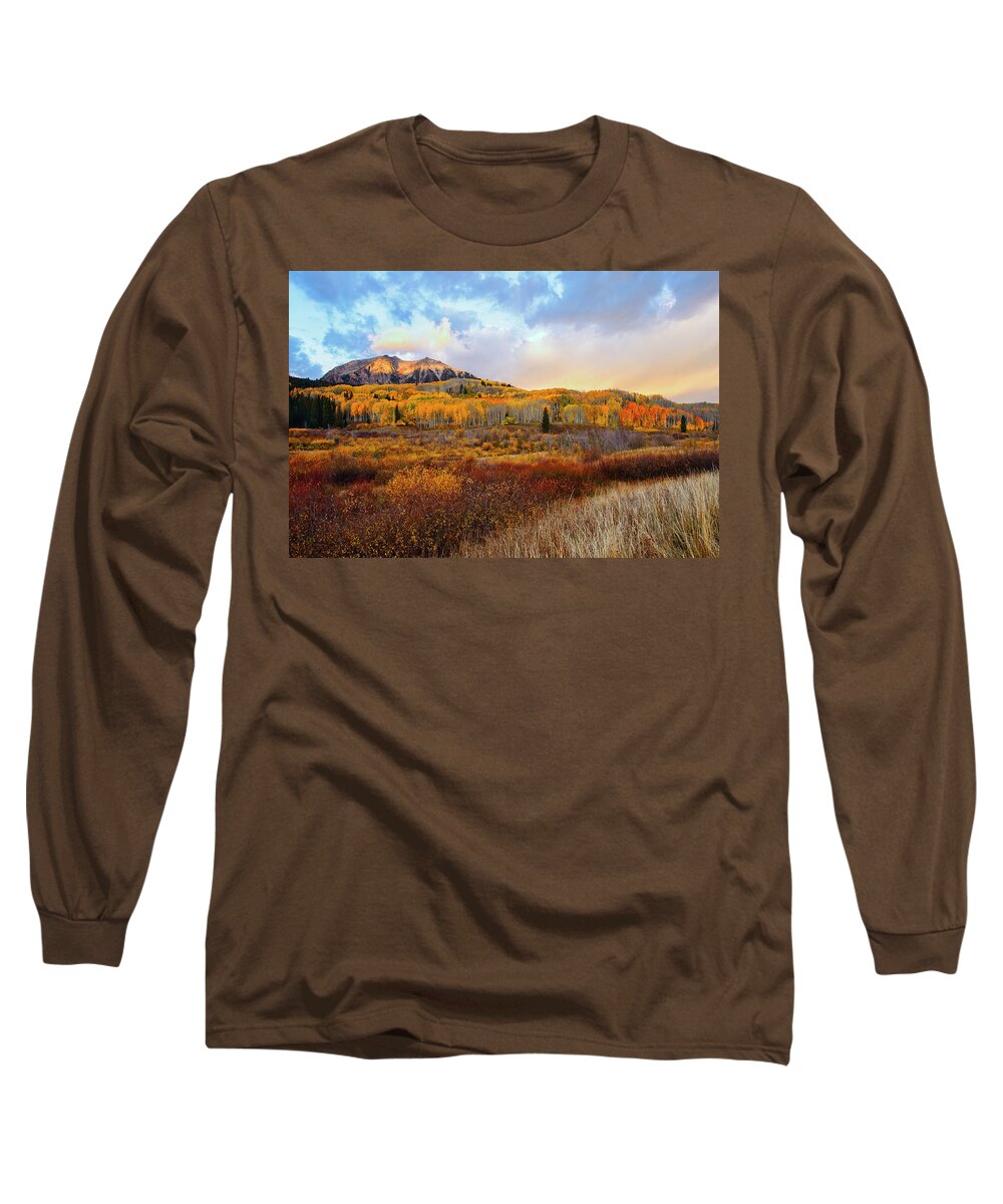 Colorado Long Sleeve T-Shirt featuring the photograph Ruby Mountain Sunrise by James Covello
