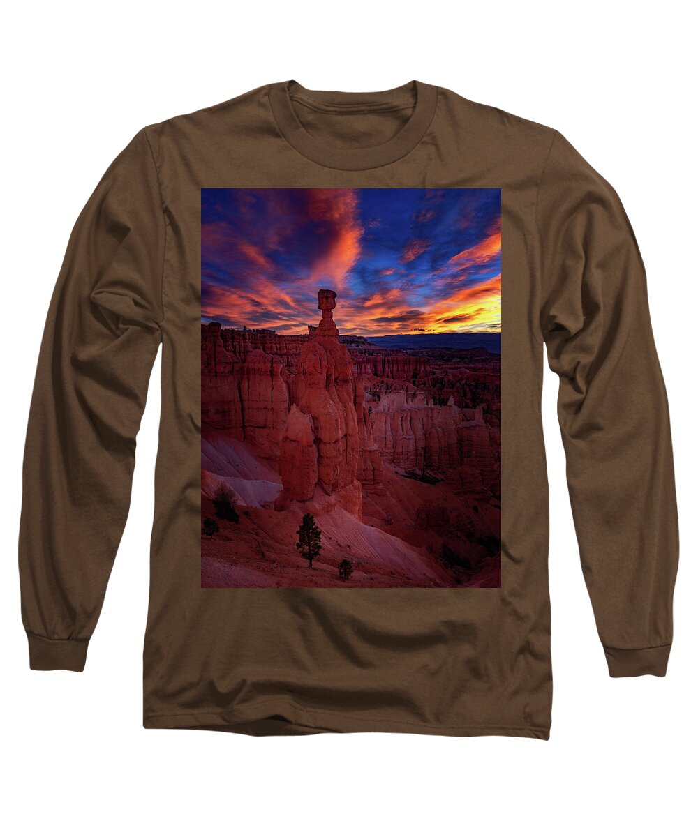50s Long Sleeve T-Shirt featuring the photograph The Glory of the Thor by Edgars Erglis