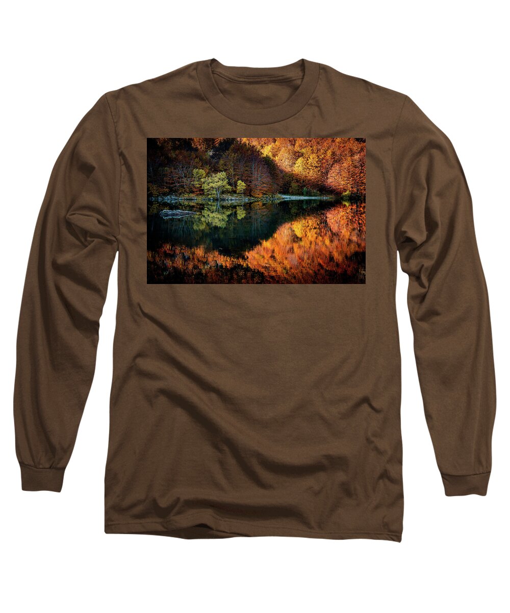 Fall Long Sleeve T-Shirt featuring the photograph Autumn in Italy #1 by Francesco Riccardo Iacomino