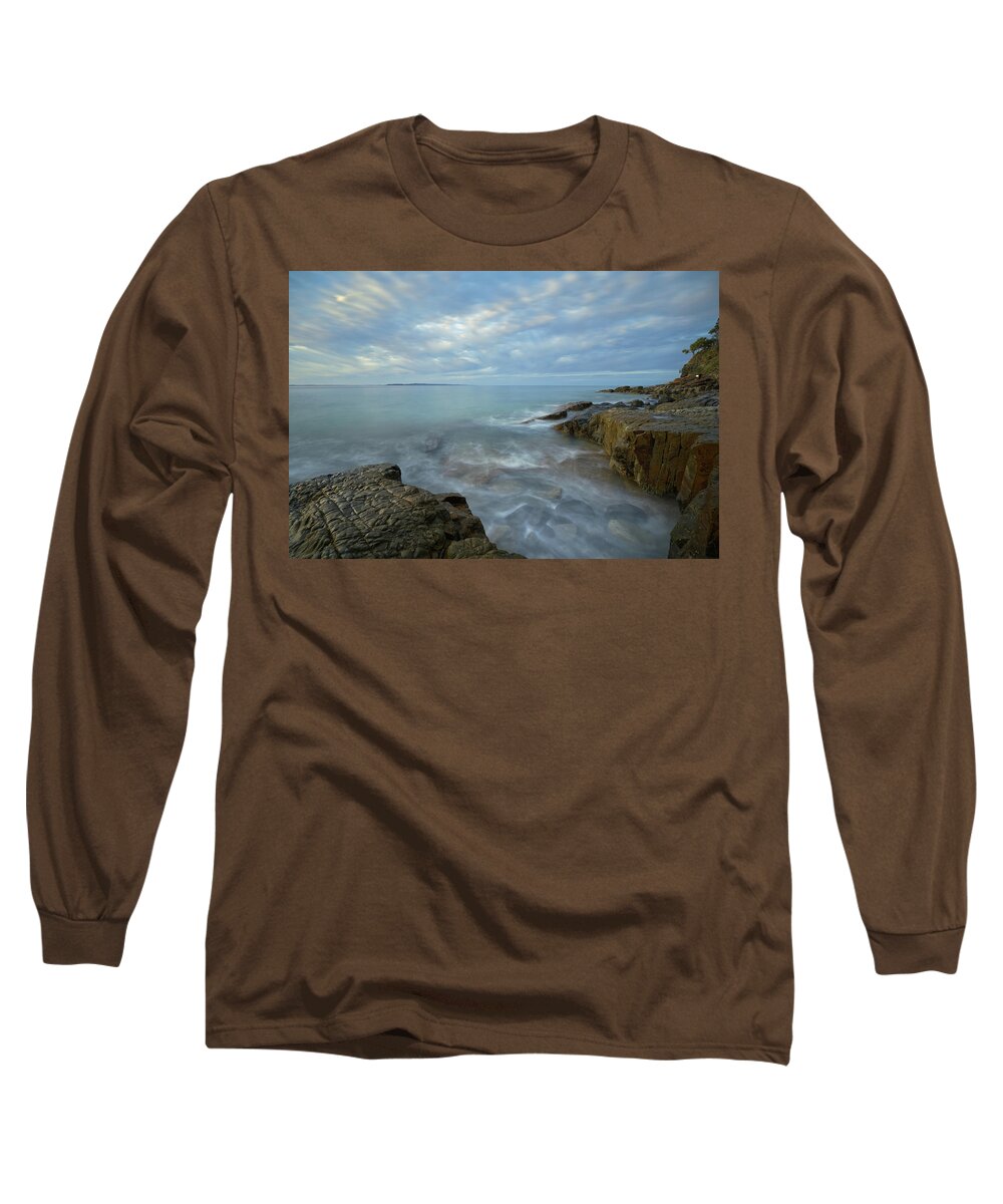 National Park Long Sleeve T-Shirt featuring the photograph 1808sunsetnoosa16 by Nicolas Lombard