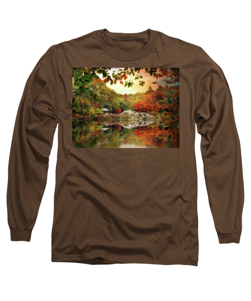 Landscape Long Sleeve T-Shirt featuring the photograph Autumn at Hernshead by Jessica Jenney