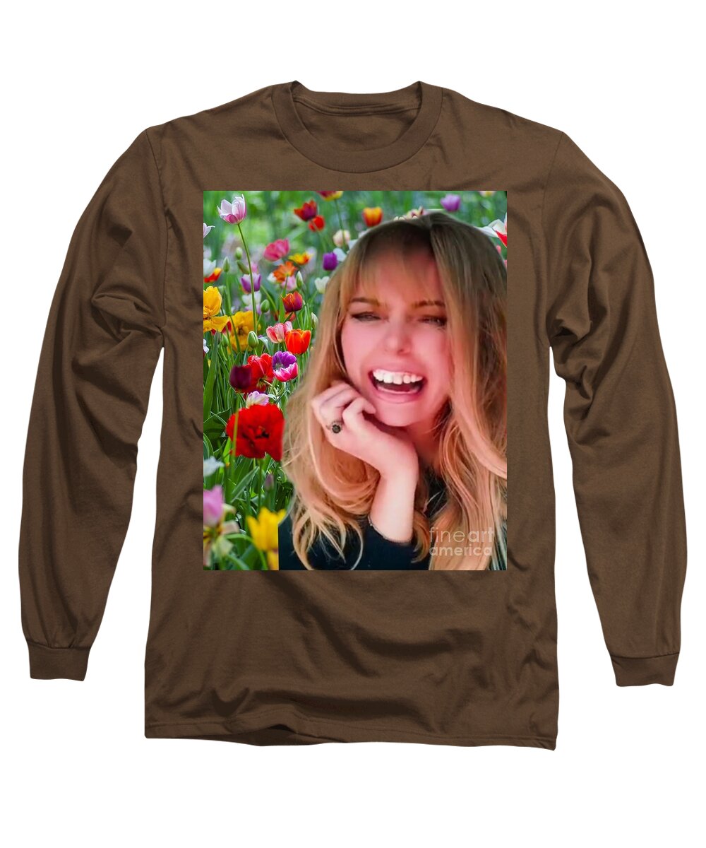 Portret Long Sleeve T-Shirt featuring the photograph Portret Actress Yvonne Padmos #7 by Yvonne Padmos