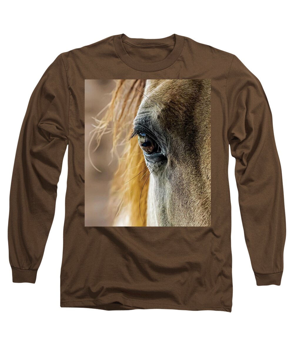Quarter Horse Long Sleeve T-Shirt featuring the photograph A Kind Eye by Brian Shoemaker