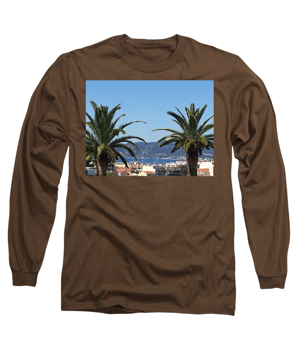 Cannes Long Sleeve T-Shirt featuring the photograph Cannes du Montfleury by Medge Jaspan