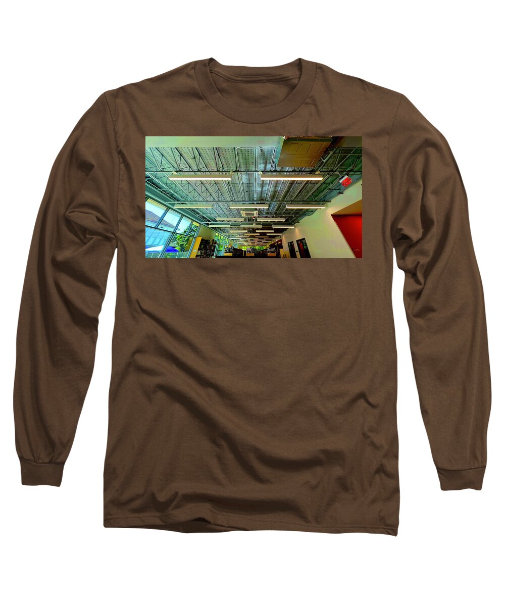 Ceiling Photography Long Sleeve T-Shirt featuring the photograph Ceiling by Linnie Greenberg