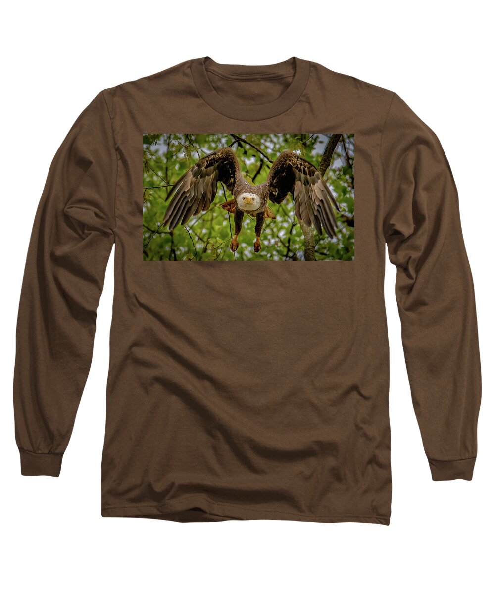 Animal Long Sleeve T-Shirt featuring the photograph Coming for you by Brian Shoemaker